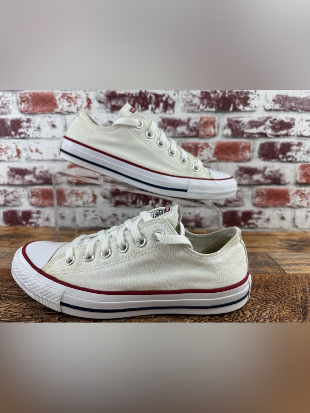 Converse CTAS Ox Optical White, Unisex Men's 6 Women's 8, Low Top Sneakers